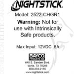 NIGHTSTICK CHARGING PLATFORM - NSR-2522RM LED LIGHTS
