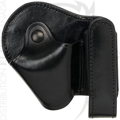 ASP COMBO CASE BATON & CUFF - 16in / 40cm & 21in / 50cm FRICTION OR TALON + CUFF - BLACK LEATHER