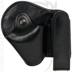 ASP COMBO CASE BATON & CUFF - 16in / 40cm & 21in / 50cm FRICTION OR TALON + CUFF - BLACK LEATHER