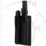 ASP COMBO ÉTUIS BATON & LIGHT - CONCEALABLE BATONS + TUNGSTEN LIGHT - SNAP LOC BELT LOOP - BALLISTIC NYLON