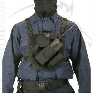 BLACKHAWK PATROL RADIO CHEST HARNESS BLACK