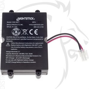 NIGHTSTICK IS 4-CELL LI-ION REPLACE BATT PACK - 5582 SERIES