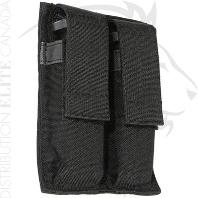 BLACKHAWK DOUBLE PISTOL MAG POUCH HOOK & LOOP - NOIR BLACKHAWK DOUBLE PISTOL MAG POUCH HOOK & LOOP - NOIR