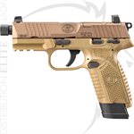 FN AMERICA FN 502 TACTICAL - FDE / FDE - (1) 15-RND (1) 10-RND