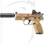 FN AMERICA FN 502 TACTICAL - FDE / FDE - (1) 15-RND (1) 10-RND