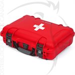 NANUK 910 CASE W / FIRST AID LOGO - RED
