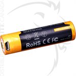 FENIX ARB-L18 2600mAh USB RECHARGEABLE LI-ION 18650 BATTERY