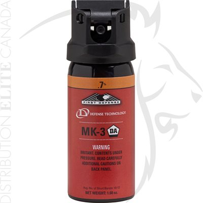 DEF-TEC FIRST DEFENSE .7% MK-3 - 1.6oz - OC / CONE DEF-TEC FIRST DEFENSE .7% MK-3 - 1.6oz - OC / CONE