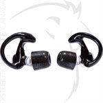 SUREFIRE COMPLY FOAM TIPPED FULL BLOCK EARPLUGS - MD - BLACK
