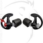 SUREFIRE COMPLY FOAM TIPPED FILTERED EARPLUGS - MD - BLACK