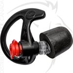 SUREFIRE COMPLY FOAM TIPPED FILTERED EARPLUGS - MD - BLACK