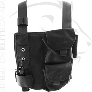 HI-TEC PATROL RADIO HARNESS - CHEST MOUNT W / 2 POCKETS