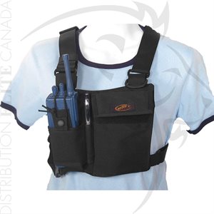 HI-TEC CHEST MOUNT PATROL RADIO HARNESS - ORANGE