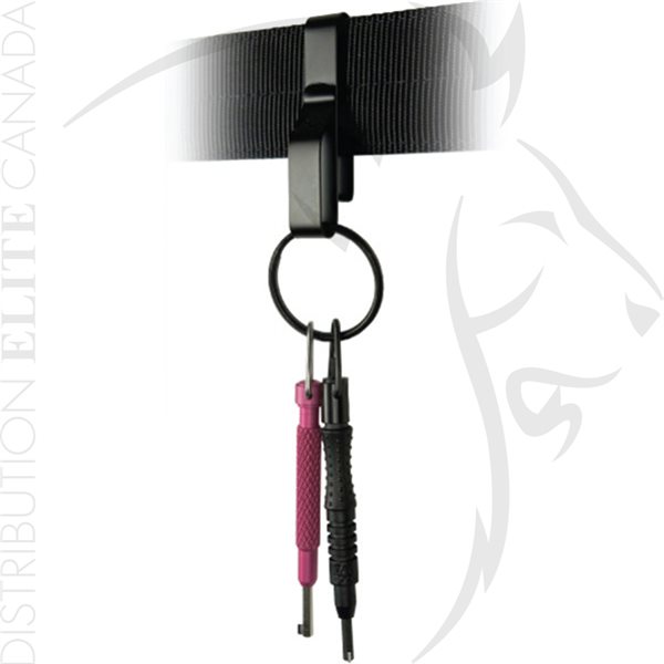 ZAK TOOL LOW PROFILE KEY RING HOLDER (FITS 2.25 BELT) NOIR